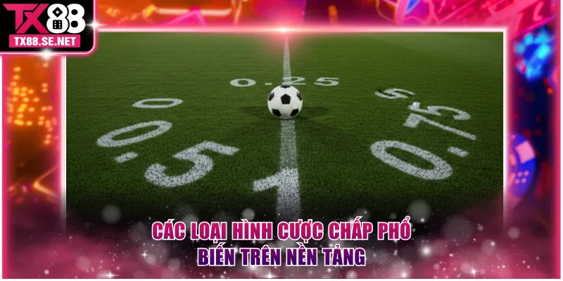Các loại hình cược chấp phổ biến trên nền tảng