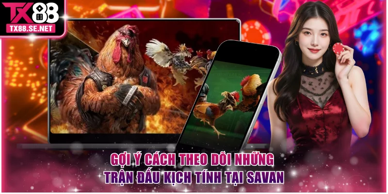 Gợi ý cách theo dõi những trận đấu kịch tính tại Savan